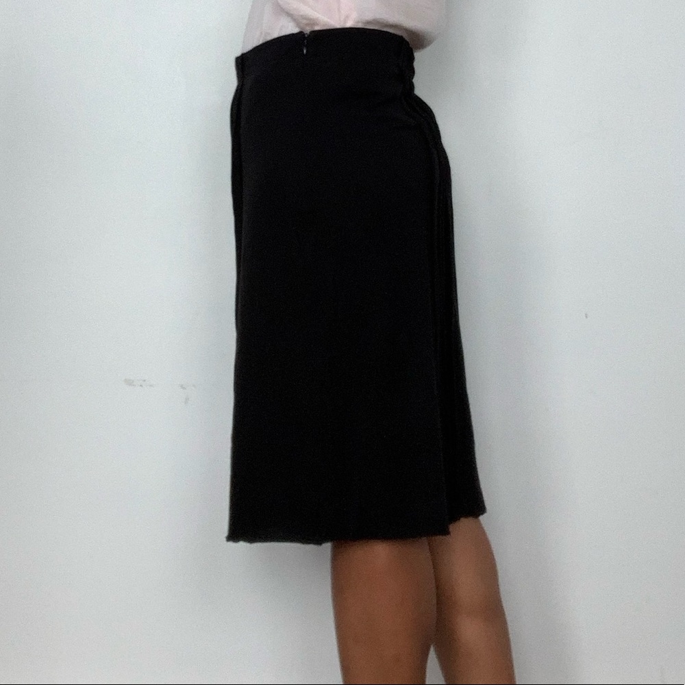 Club Monaco front  tear pleat midi skirt